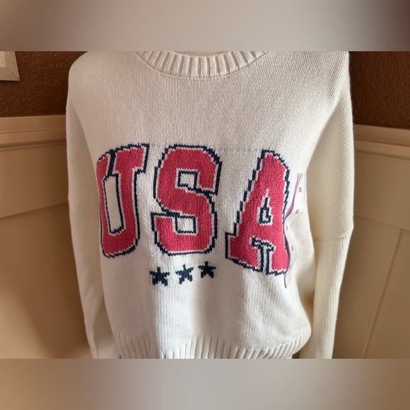 Grayson Threads  White USA Graphic Sweater - Off-White - Picture 9 of 15